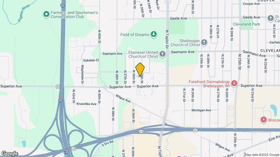 1528 N 35th St Map and Location Details