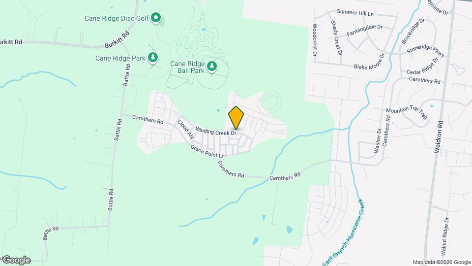 1529 Winding Creek Dr Map and Location Details