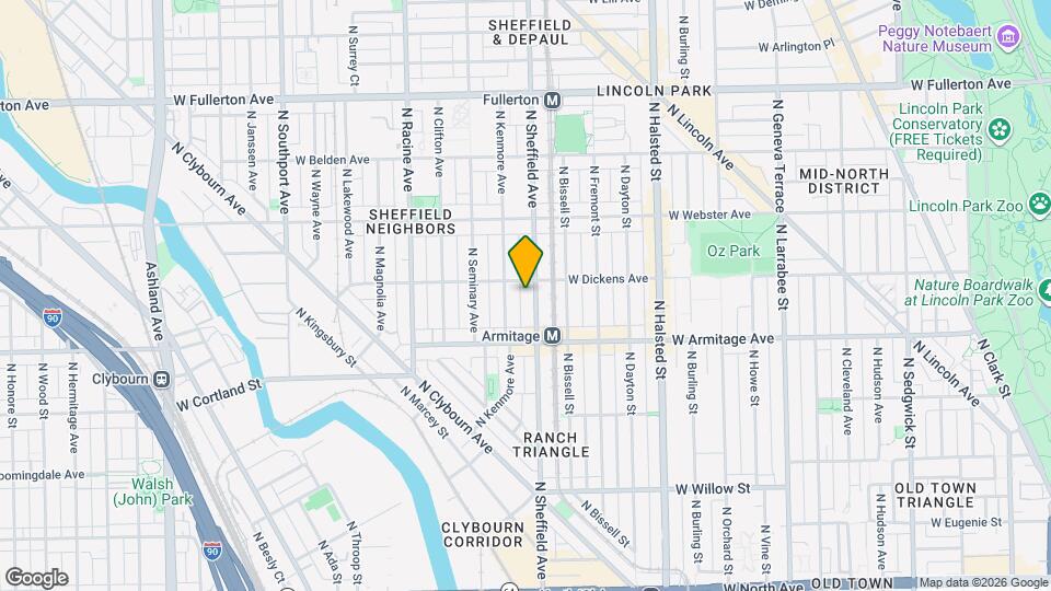 2044 N Sheffield Ave Map and Location Details