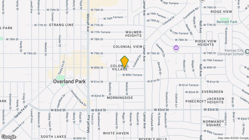 6527 W 80th St Map and Location Details