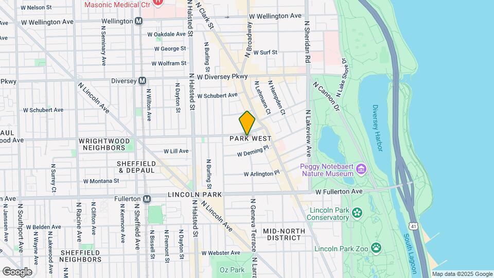 643 W Wrightwood Ave-Unit -2 Map and Location Details