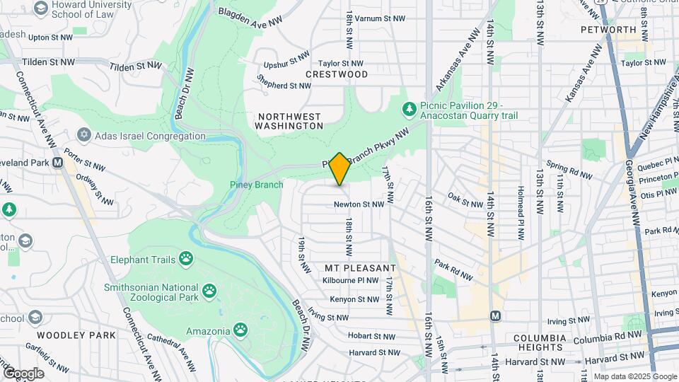 1814 Ingleside Terrace NW Map and Location Details