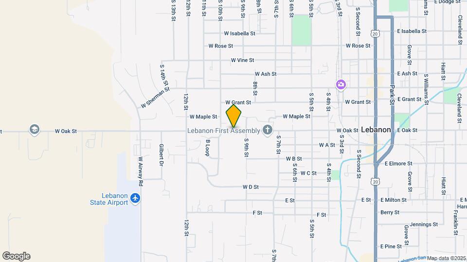 841 W Oak St Map and Location Details