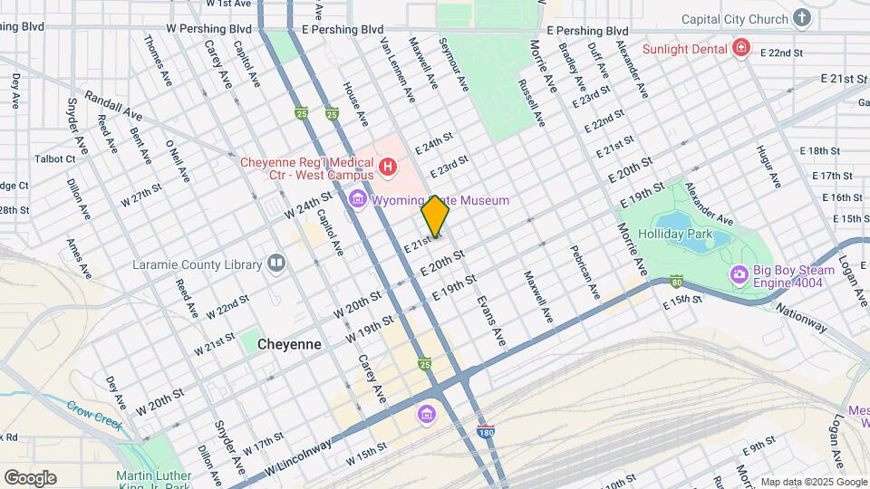301 E 21st St Map and Location Details