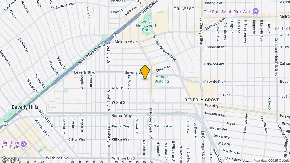 128 N Clark Dr Map and Location Details