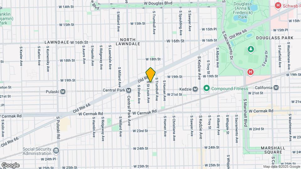 1927 S Saint Louis Ave Mapa y Detalles de la Ubicación