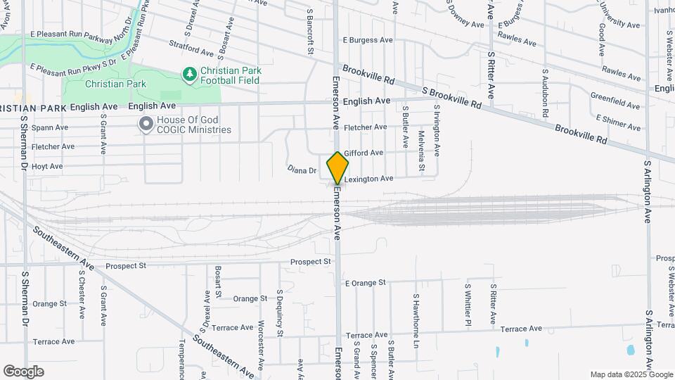 841 Emerson Ave Map and Location Details