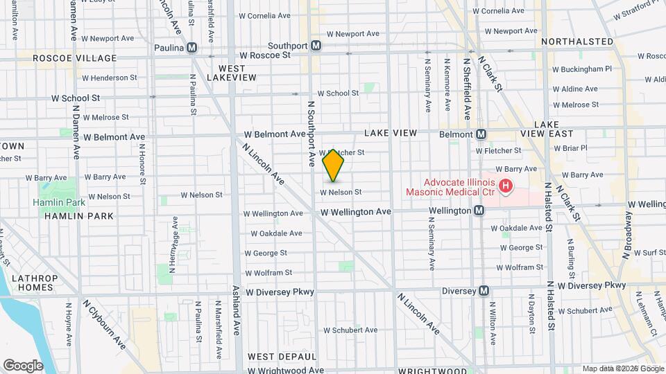 1328 W Nelson St Map and Location Details
