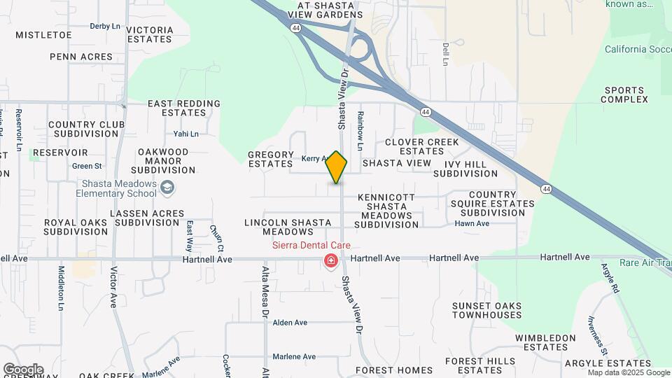 2750 Shasta View Dr Map and Location Details
