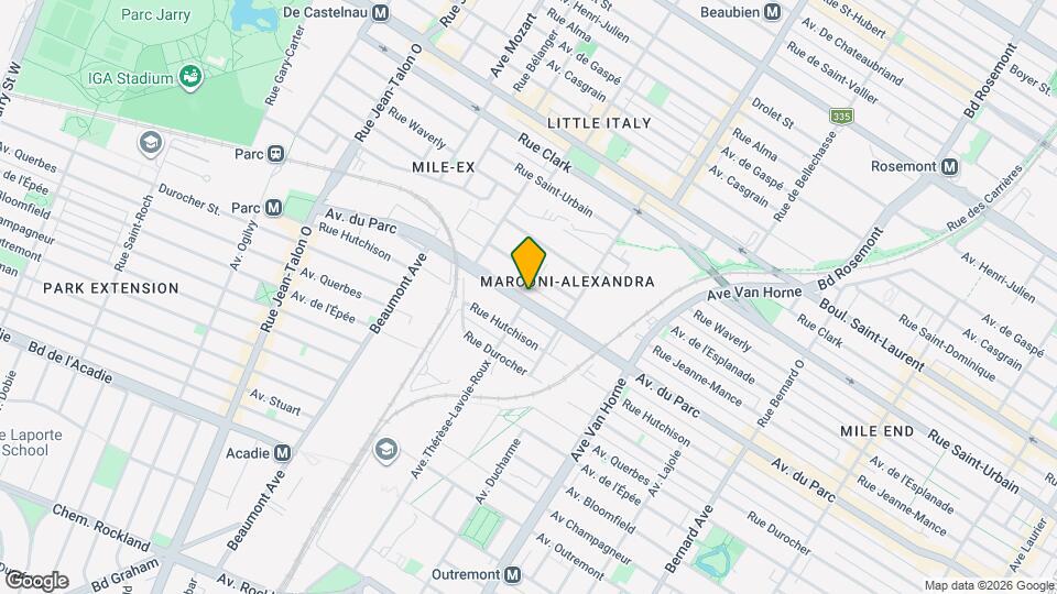 6601 Du Parc Av Map and Location Details