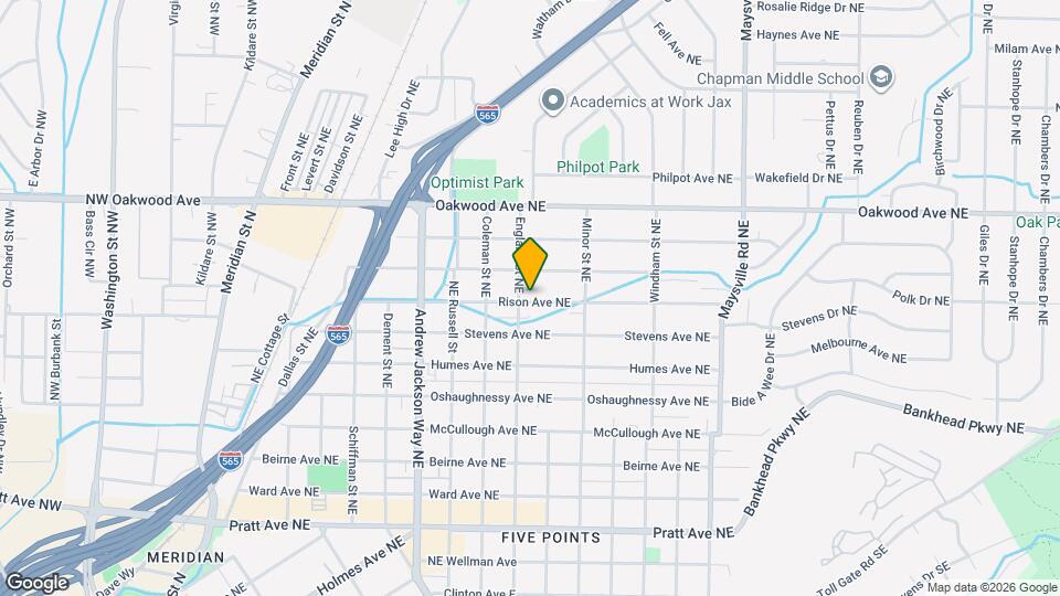 1109 Rison Ave NE Mapa y Detalles de la Ubicación