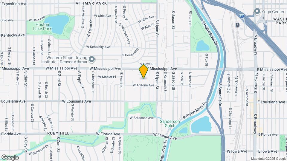 1158 S Navajo St Map and Location Details