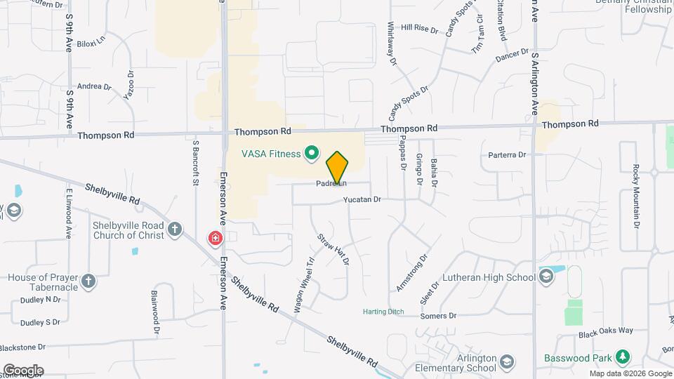 5411 Padre Ln Mapa y Detalles de la Ubicación
