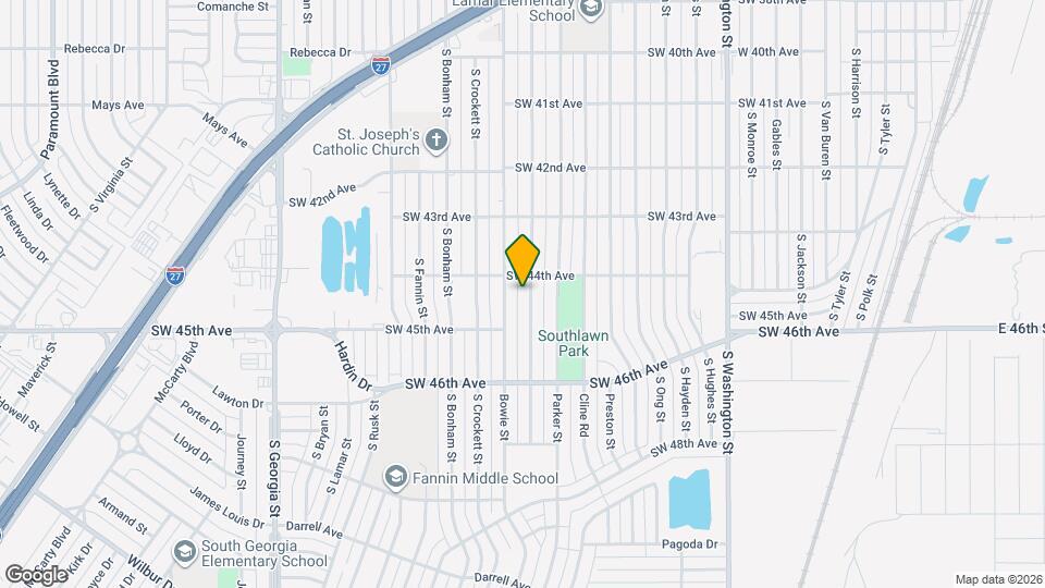 4406 S Travis St Map and Location Details
