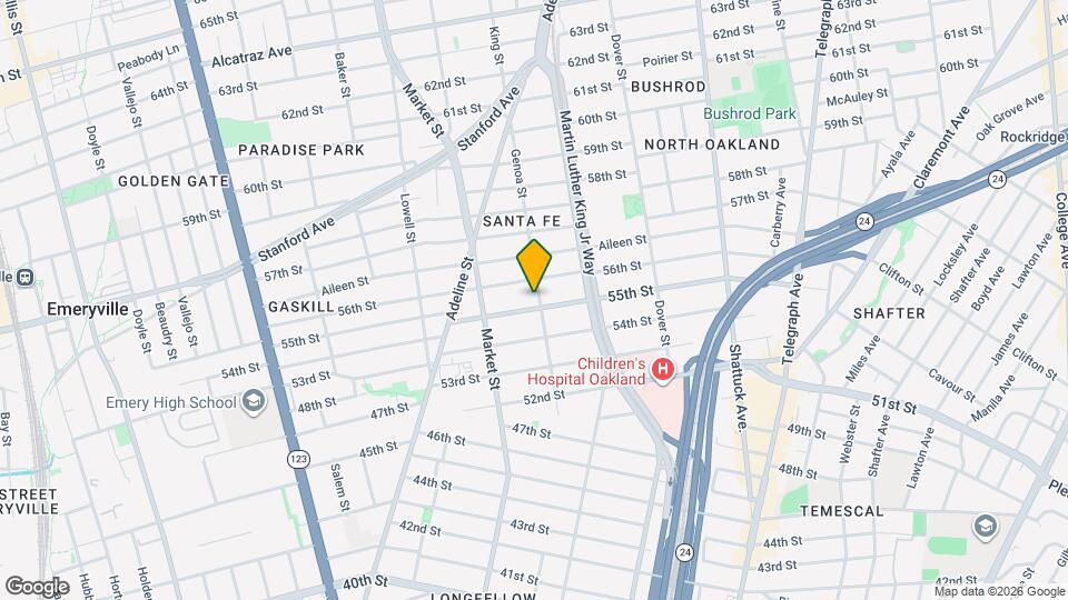 5511 Genoa St, Unit 1 Map and Location Details