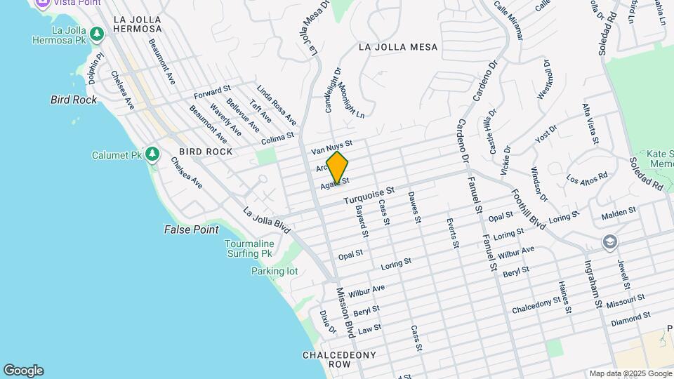 859 Agate St Map and Location Details
