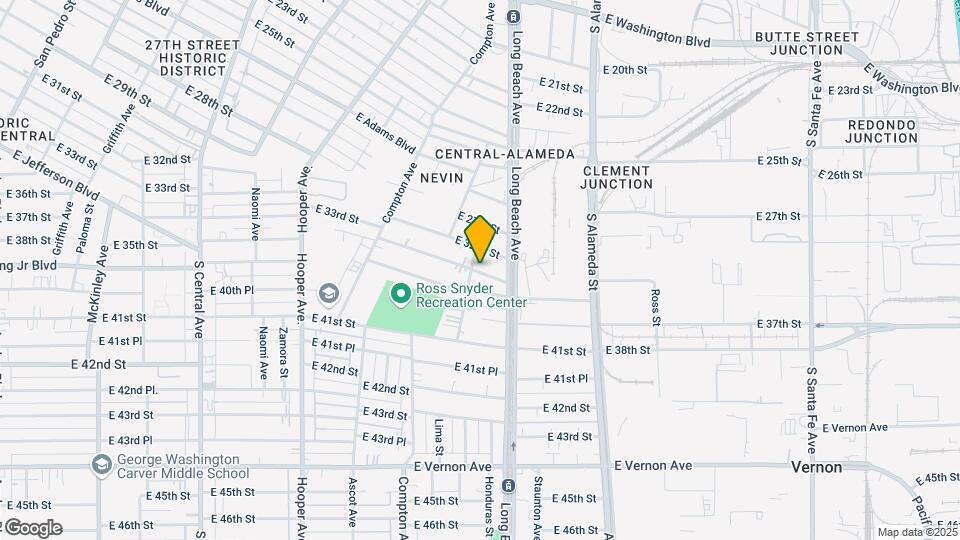 1635 E 33rd St Mapa y Detalles de la Ubicación