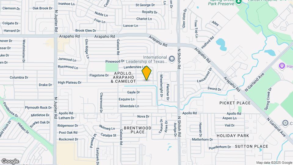 2718 High Plateau Dr Map and Location Details