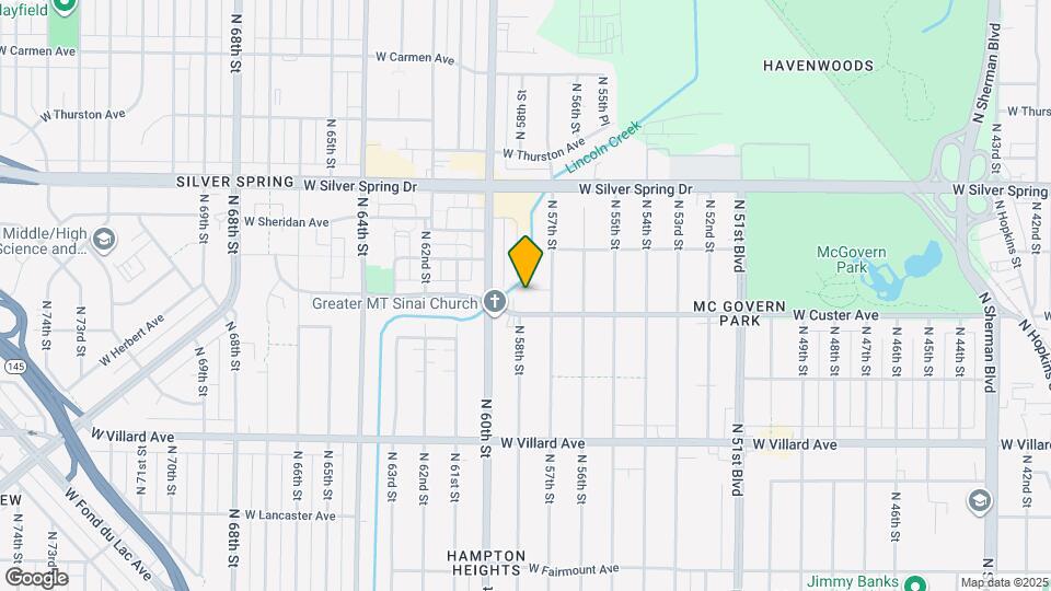 5733 W Birch Ave, Unit Duplex Mapa y Detalles de la Ubicación