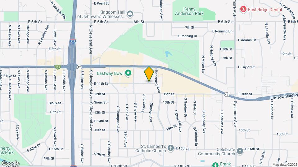 3509 E 11th St Map and Location Details