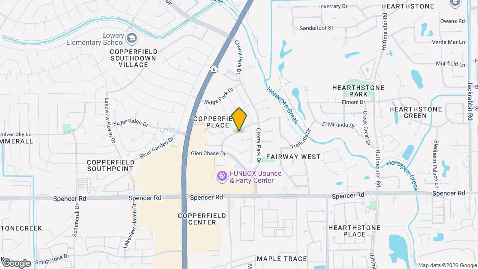 15503 Clear Valley Dr Map and Location Details