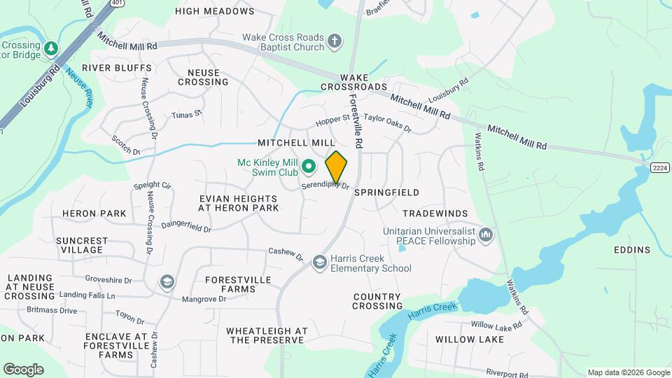 3608 Serendipity Dr Map and Location Details