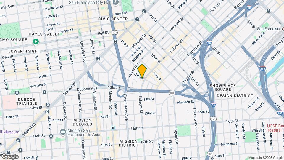 288-296 12th St Map and Location Details