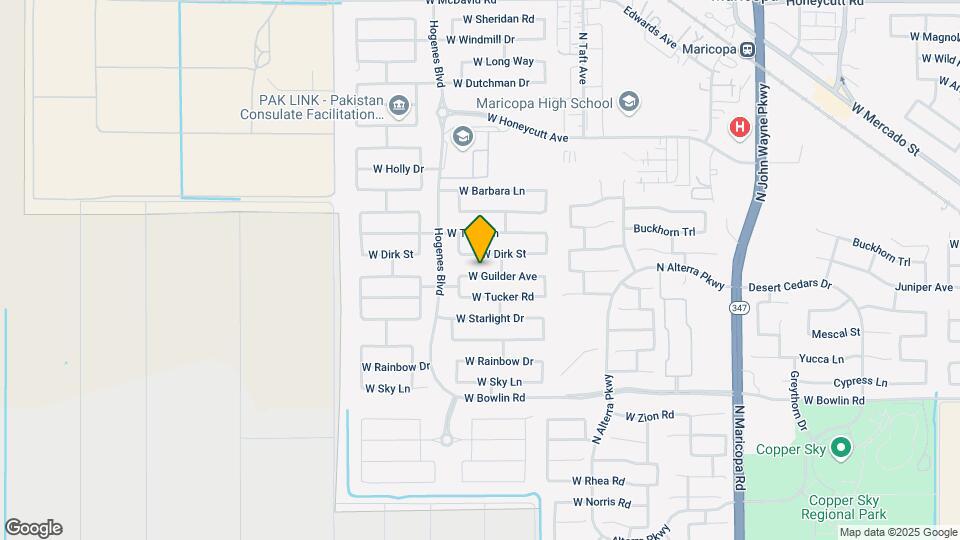 45718 W Guilder Ave Mapa y Detalles de la Ubicación