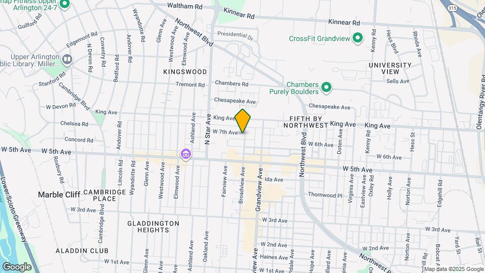 1465 W 7th Ave, Unit A Map and Location Details