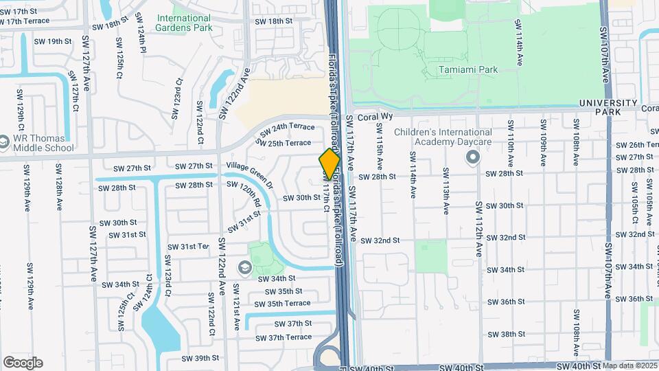 2901 SW 117th Ct Map and Location Details