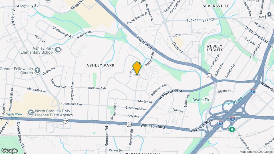 1716 Berryhill Rd Map and Location Details