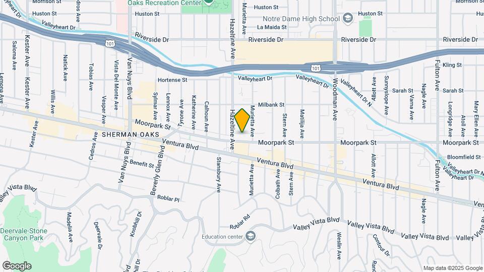 14047 Moorpark St Mapa y Detalles de la Ubicación