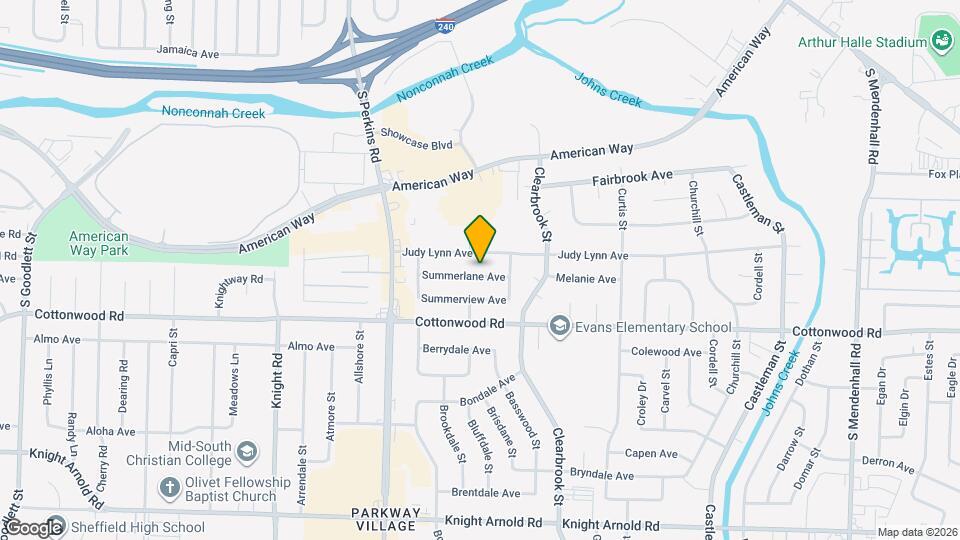 4850 Summerlane Ave Map and Location Details