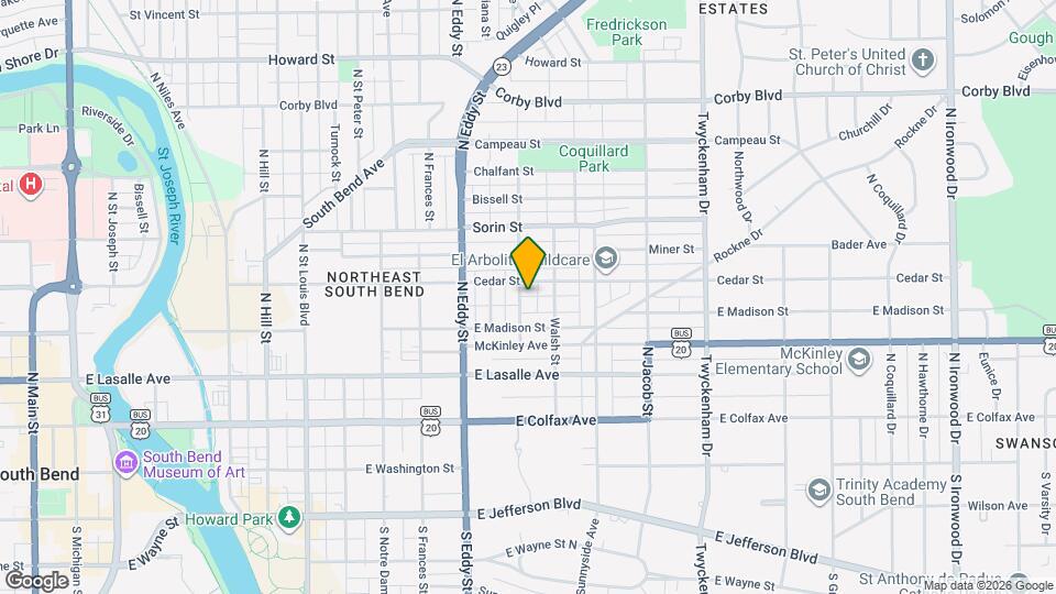 426 N Arthur St Map and Location Details