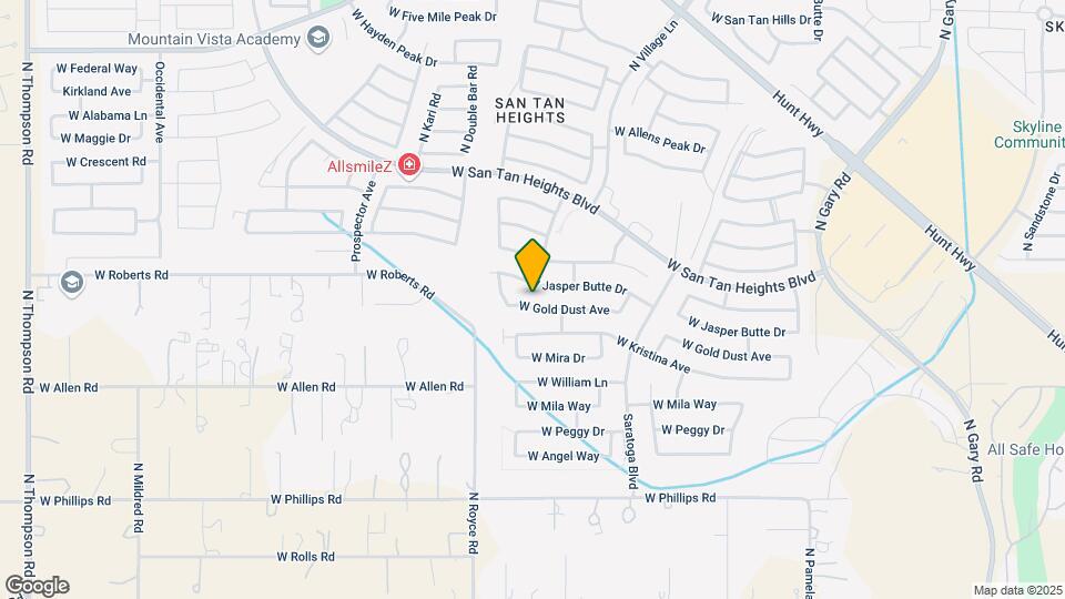2908 W Gold Dust Ave Map and Location Details