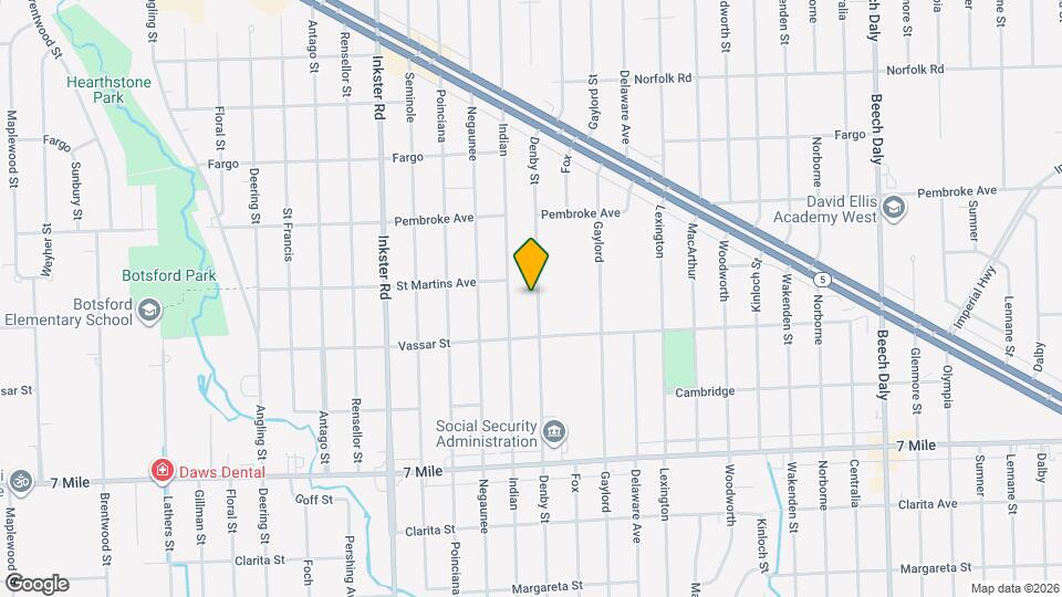 19471 Denby St Map and Location Details