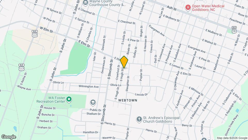 610 Hugh St Mapa y Detalles de la Ubicación
