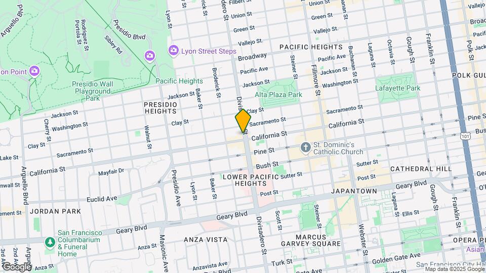 2800 California St Map and Location Details