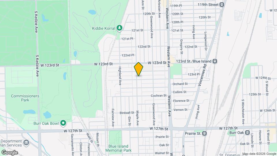 12353 Maple Ave Map and Location Details