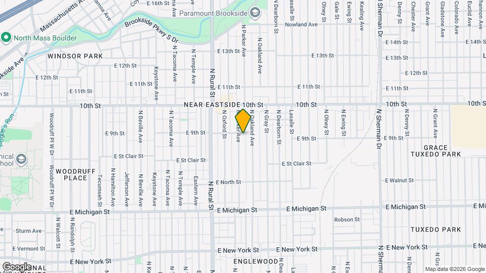 853 N Parker Ave Mapa y Detalles de la Ubicación