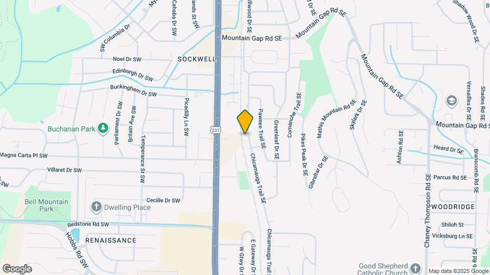 12122 Chicamauga Trail SE Map and Location Details