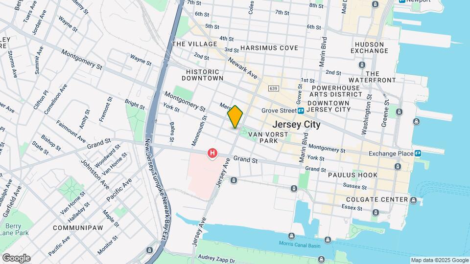457 Jersey Ave-Unit -4F Map and Location Details