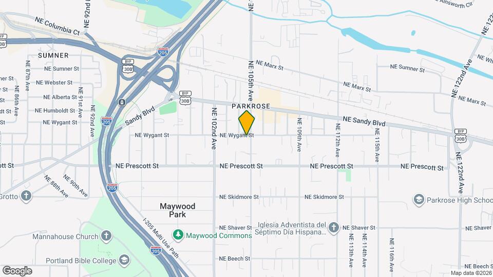 10434 NE Wygant St Map and Location Details