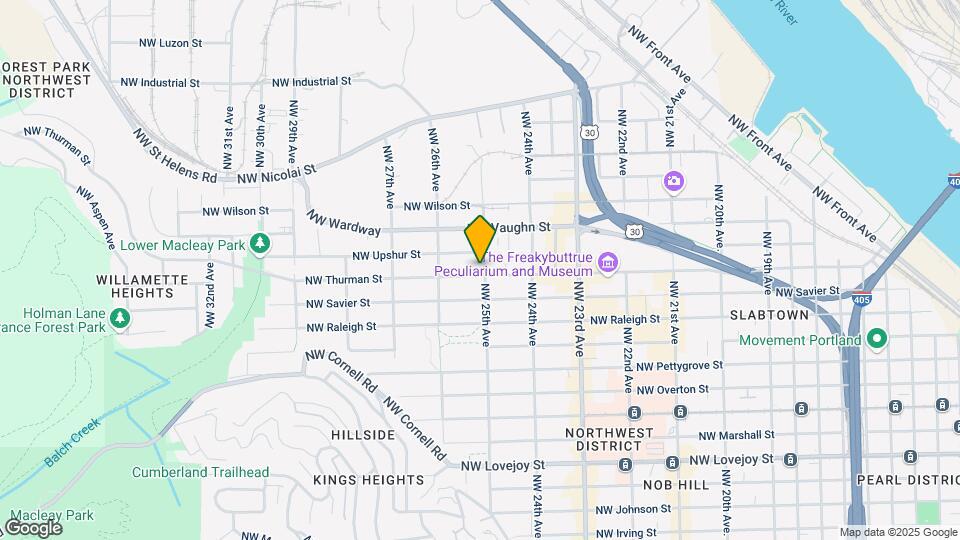 2505 NW Thurman St Map and Location Details