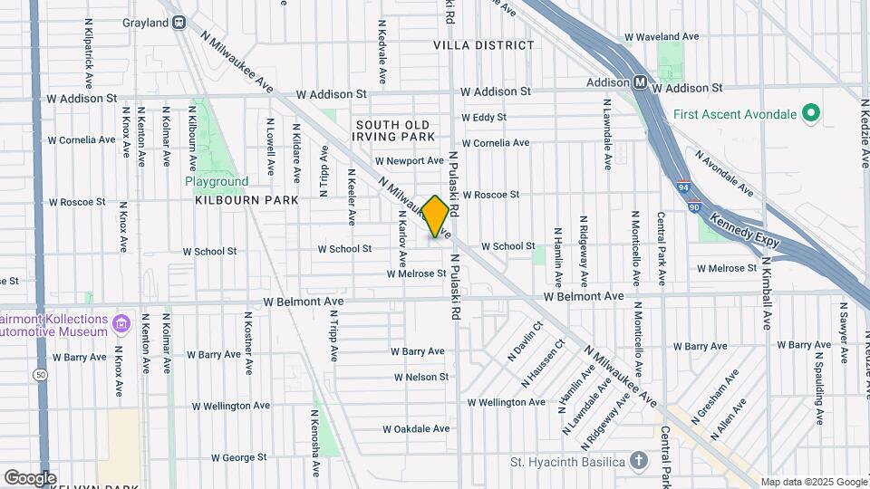 3301 N Keystone Ave Map and Location Details