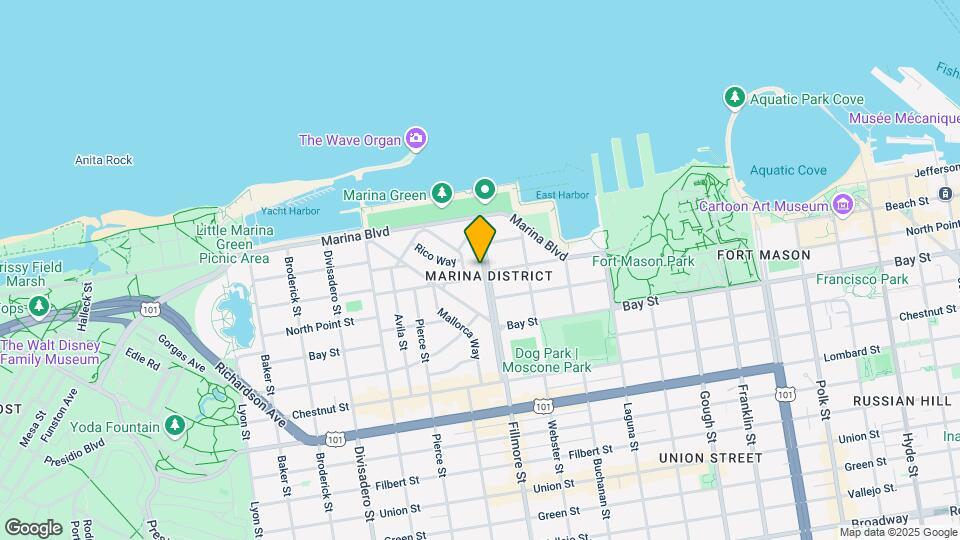 3711 Fillmore St Map and Location Details