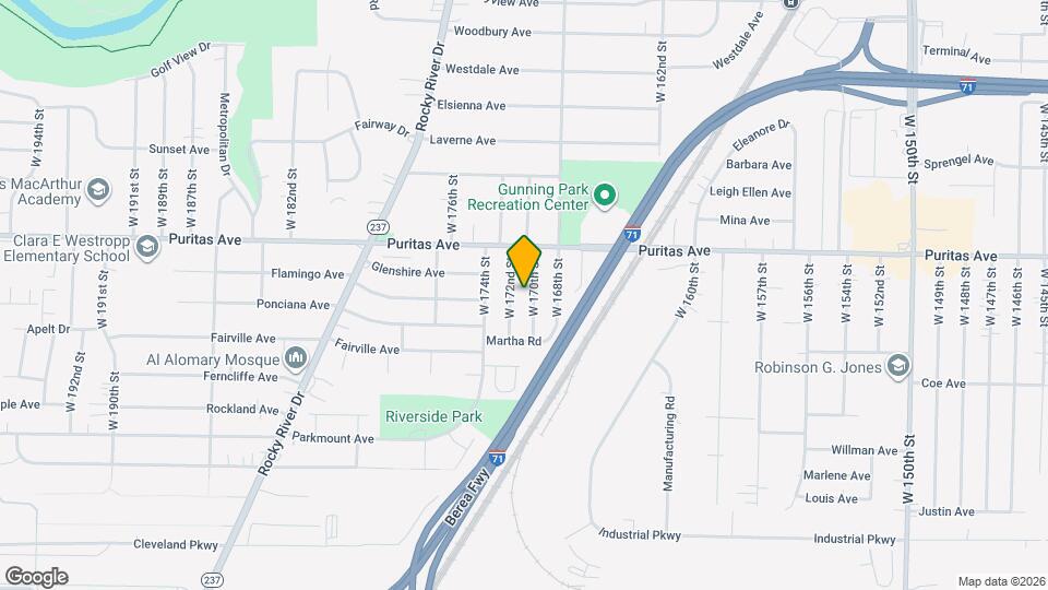 4492 W 170th St Map and Location Details