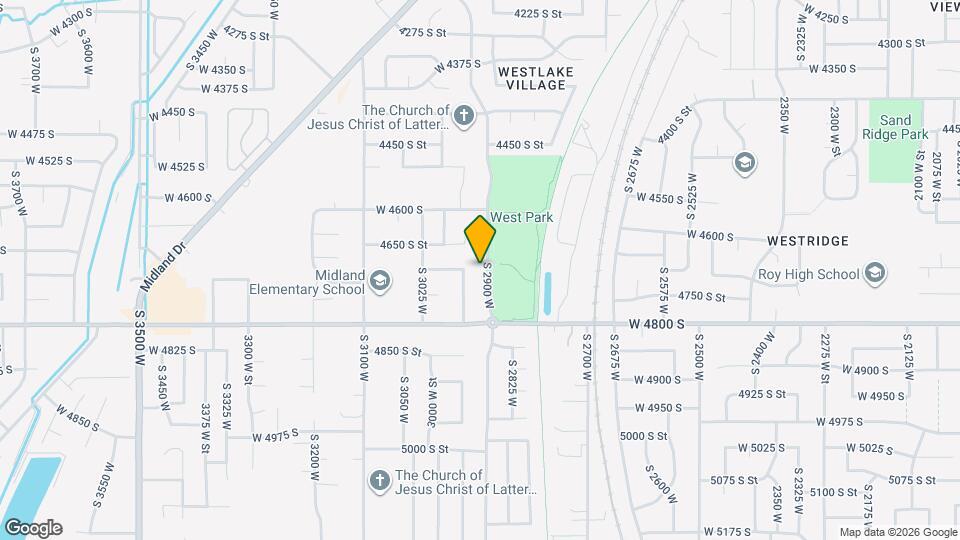 4719 S 2900 W Map and Location Details