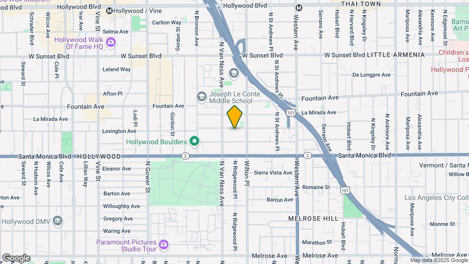 5732 Lexington Ave Map and Location Details