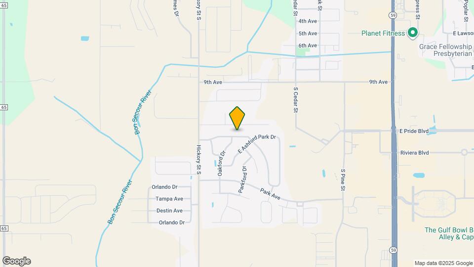 2482 W Ashford Park Dr Map and Location Details